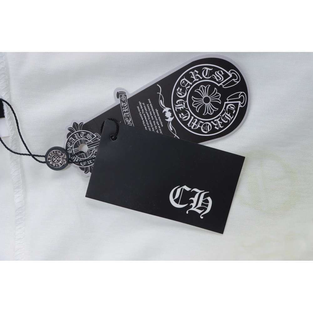 EM Sneakers Chrome Hearts CH 25ss Sanskrit Lemon Green Round Neck Long Sleeve White