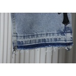 EM Sneakers Chrome Hearts Cross Leather Straight Jeans Blue