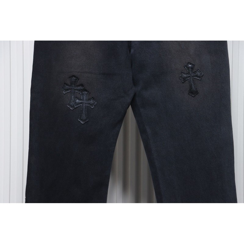 EM Sneakers Chrome Hearts Leather Black Cross Jeans