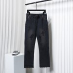 EM Sneakers Chrome Hearts Leather Black Cross Jeans