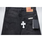 EM Sneakers Chrome Hearts Leather White Cross Jeans