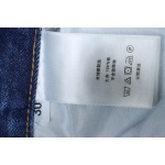 EM Sneakers Chrome Hearts Ox King City Limited Edition Cross Metallic Leather Jeans Dark Blue