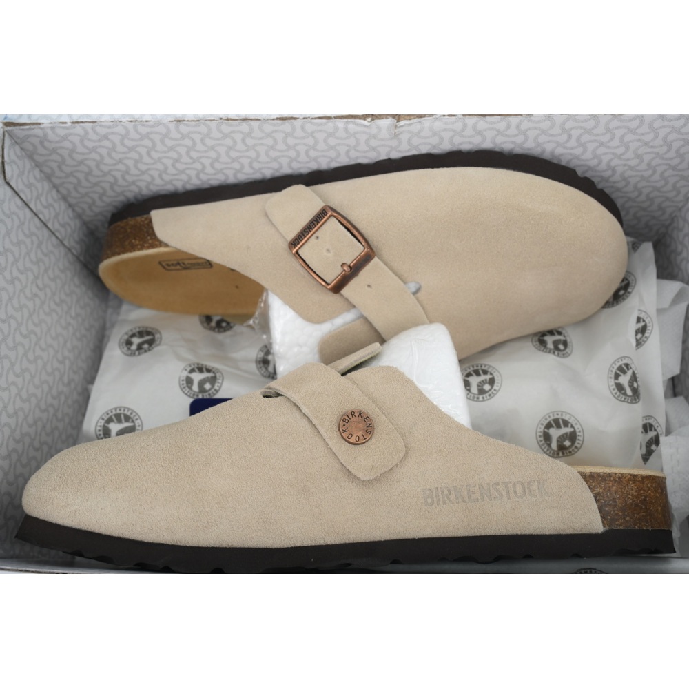 EM Sneakers Birkenstock Boston Soft Footbed Sand Colored