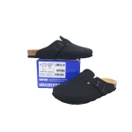 EM Sneakers Birkenstock Boston Soft Footbed Slipper Black Oil Surface