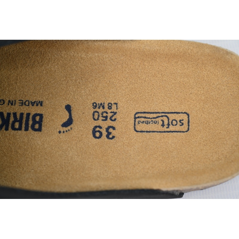 EM Sneakers Birkenstock Boston Soft Footbed Slipper Black Oil Surface