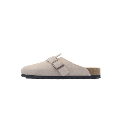 EM Sneakers Birkenstock Boston Soft Footbed Slipper Grey 01