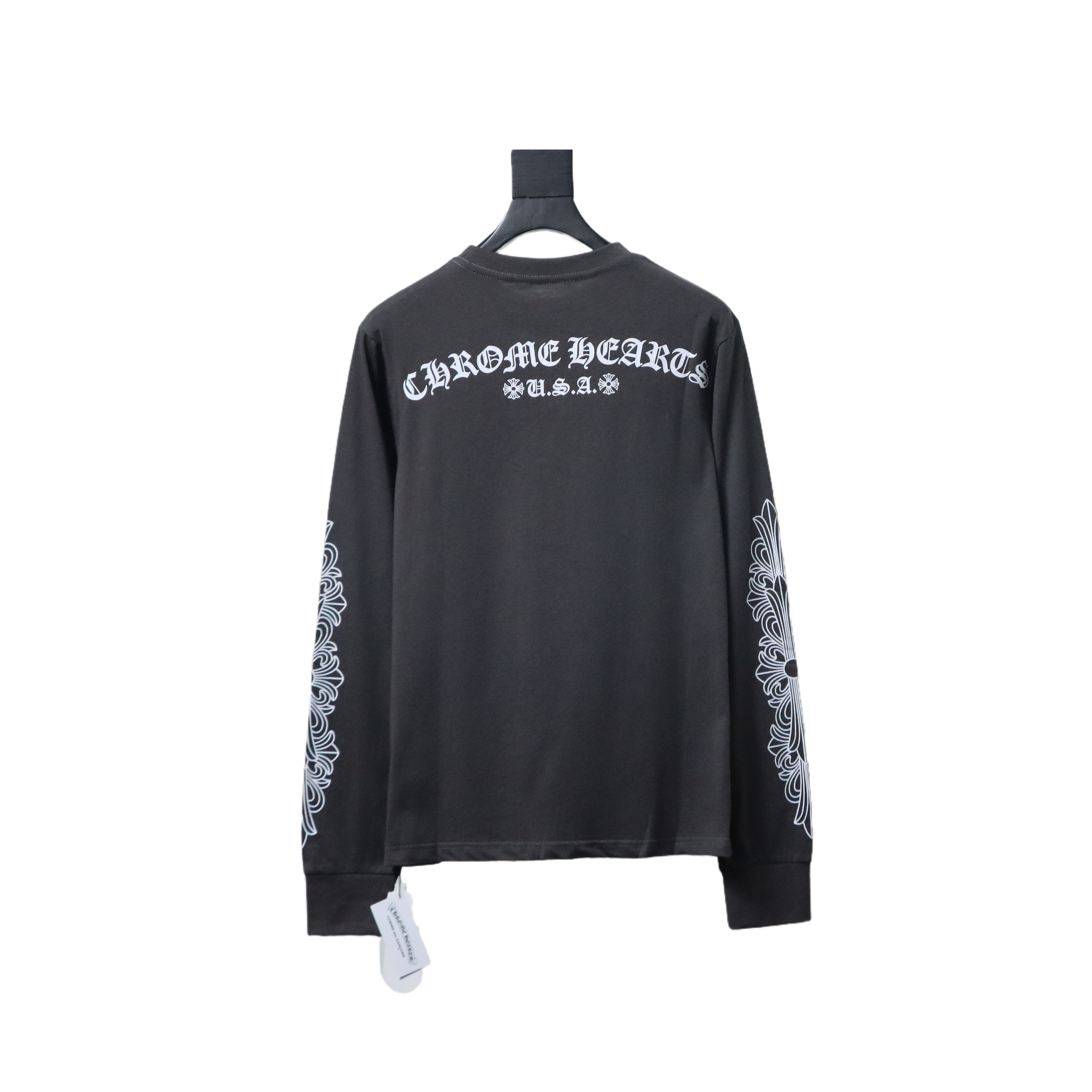 EM Sneakers Chrome Hearts 25FW Back Sanskrit Print Long Sleeve Black