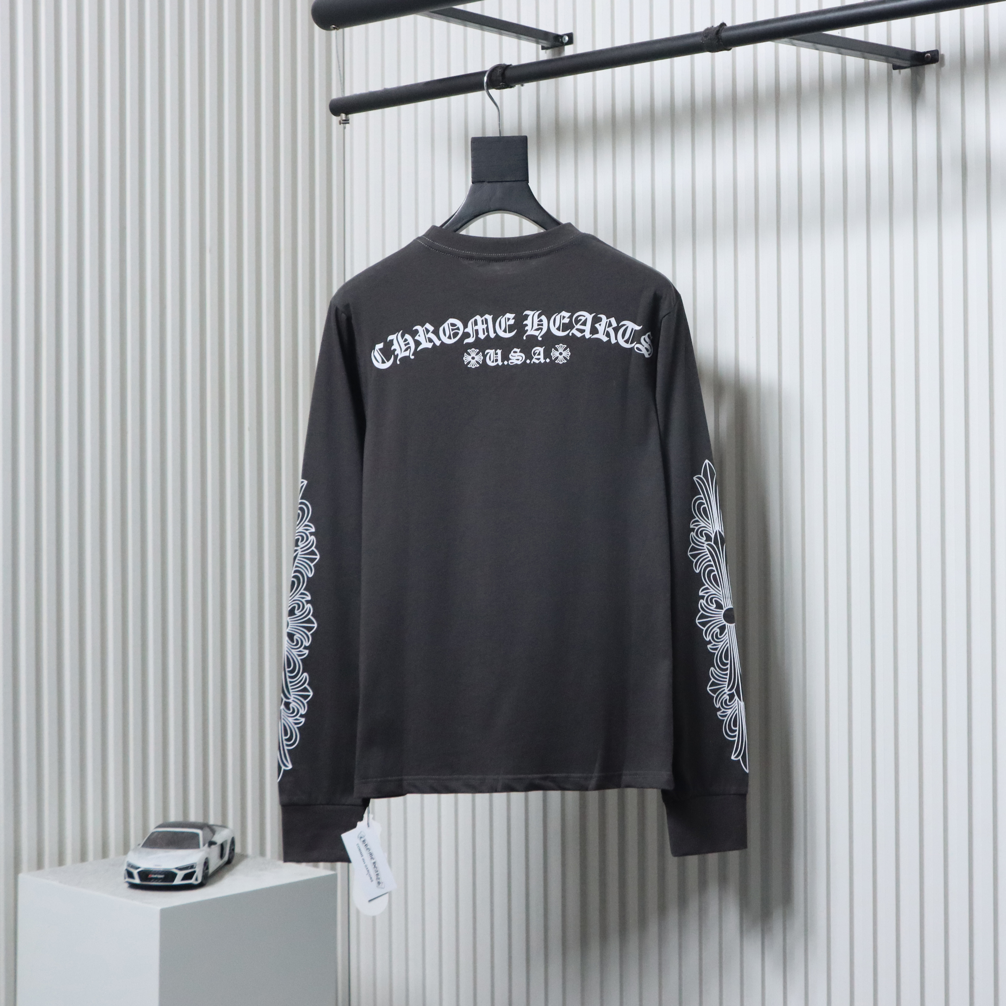 EM Sneakers Chrome Hearts 25FW Back Sanskrit Print Long Sleeve Black