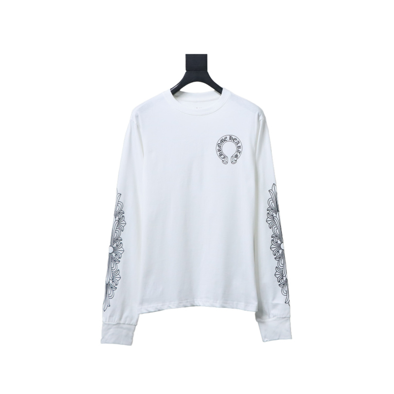 EM Sneakers Chrome Hearts 25FW Back Sanskrit Print Long Sleeve White