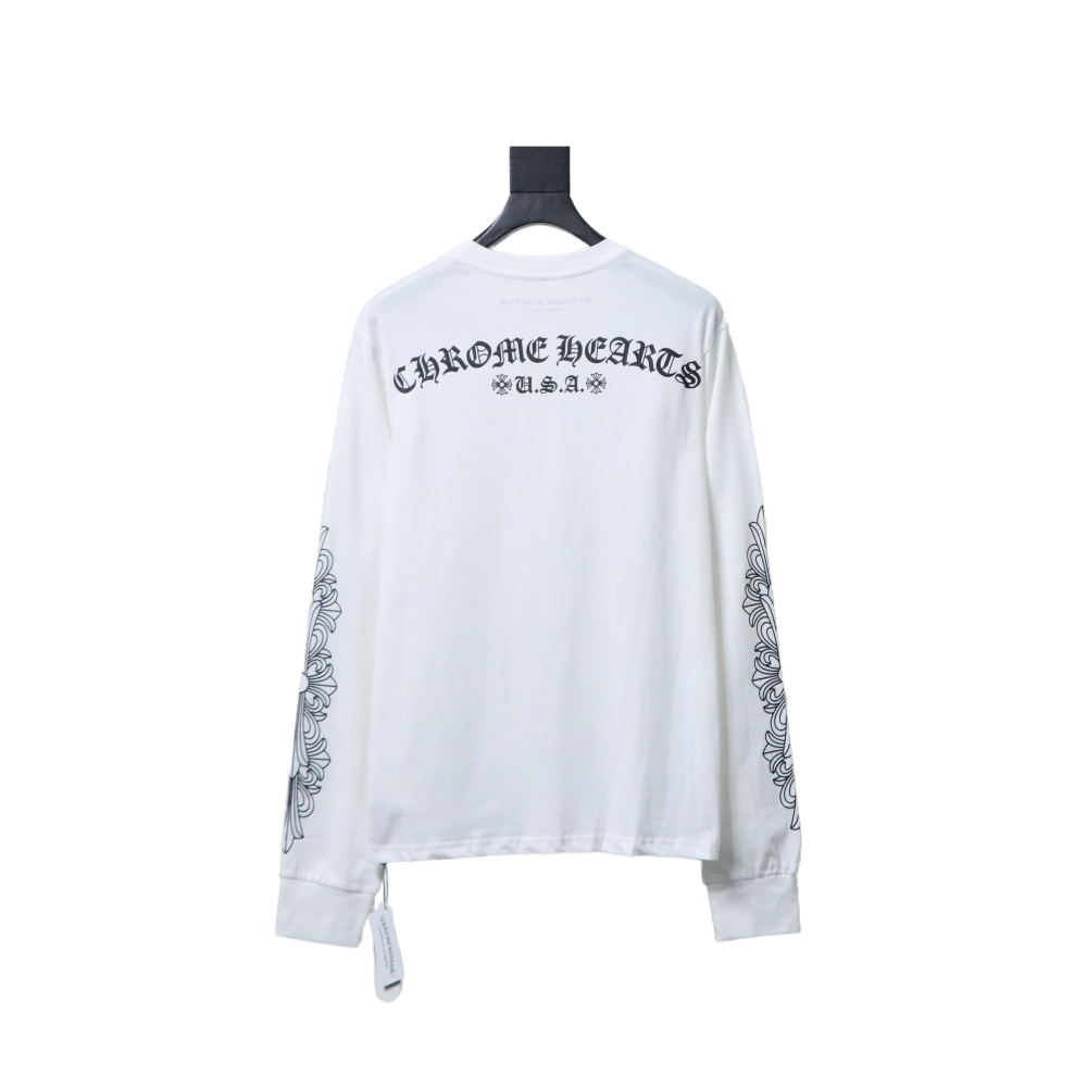 EM Sneakers Chrome Hearts 25FW Back Sanskrit Print Long Sleeve White