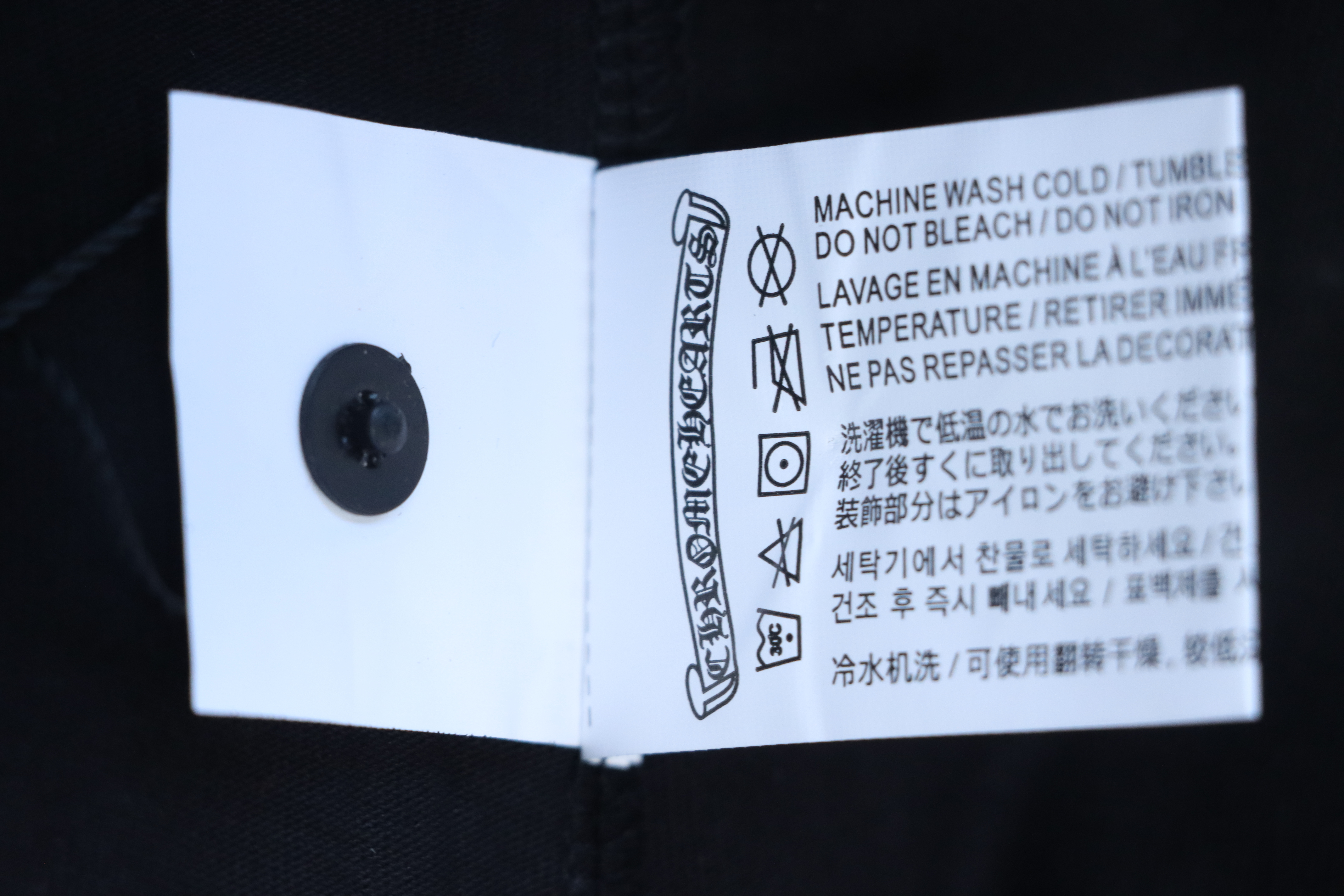 EM Sneakers Chrome Hearts 25FW Colorful Cross Print Long Sleeve Black