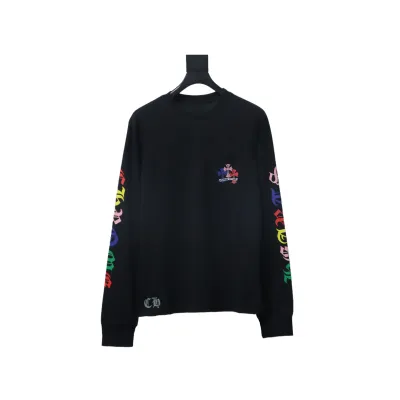 EM Sneakers Chrome Hearts 25FW Colorful Cross Print Long Sleeve Black 01