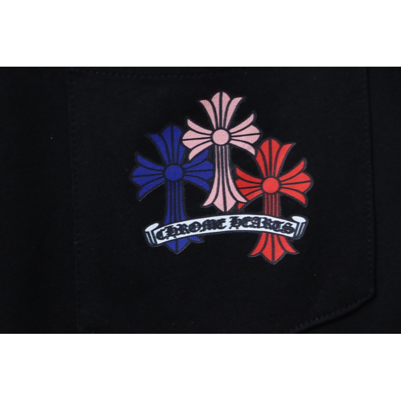 EM Sneakers Chrome Hearts 25FW Colorful Cross Print Long Sleeve Black