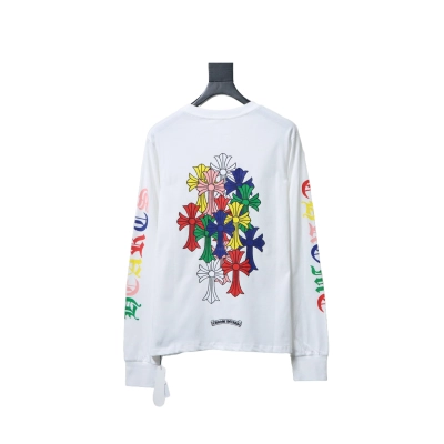 EM Sneakers Chrome Hearts 25FW Colorful Cross Print Long Sleeve White 02