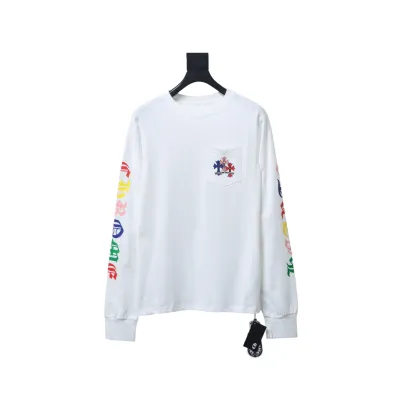 EM Sneakers Chrome Hearts 25FW Colorful Cross Print Long Sleeve White 01