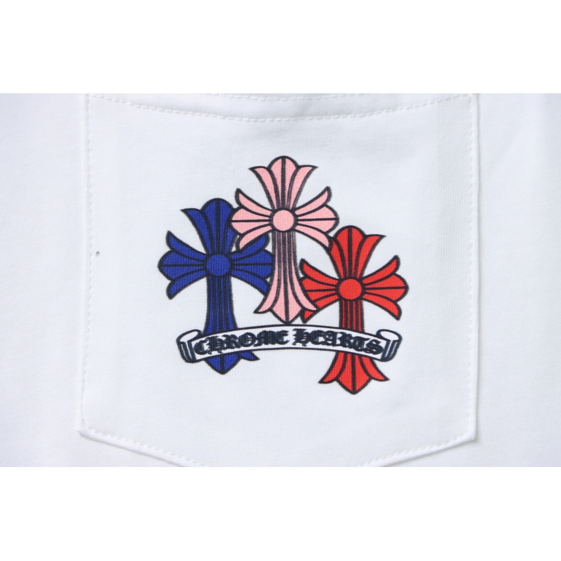 EM Sneakers Chrome Hearts 25FW Colorful Cross Print Long Sleeve White