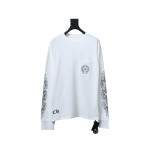 EM Sneakers Chrome Hearts 25FW Front and Back Horseshoe Print Long Sleeves White
