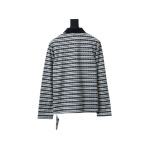 EM Sneakers Chrome Hearts 25FW Striped Lapel Long Sleeves Black