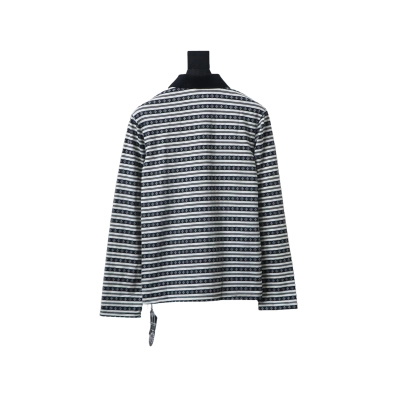 EM Sneakers Chrome Hearts 25FW Striped Lapel Long Sleeves Black 02