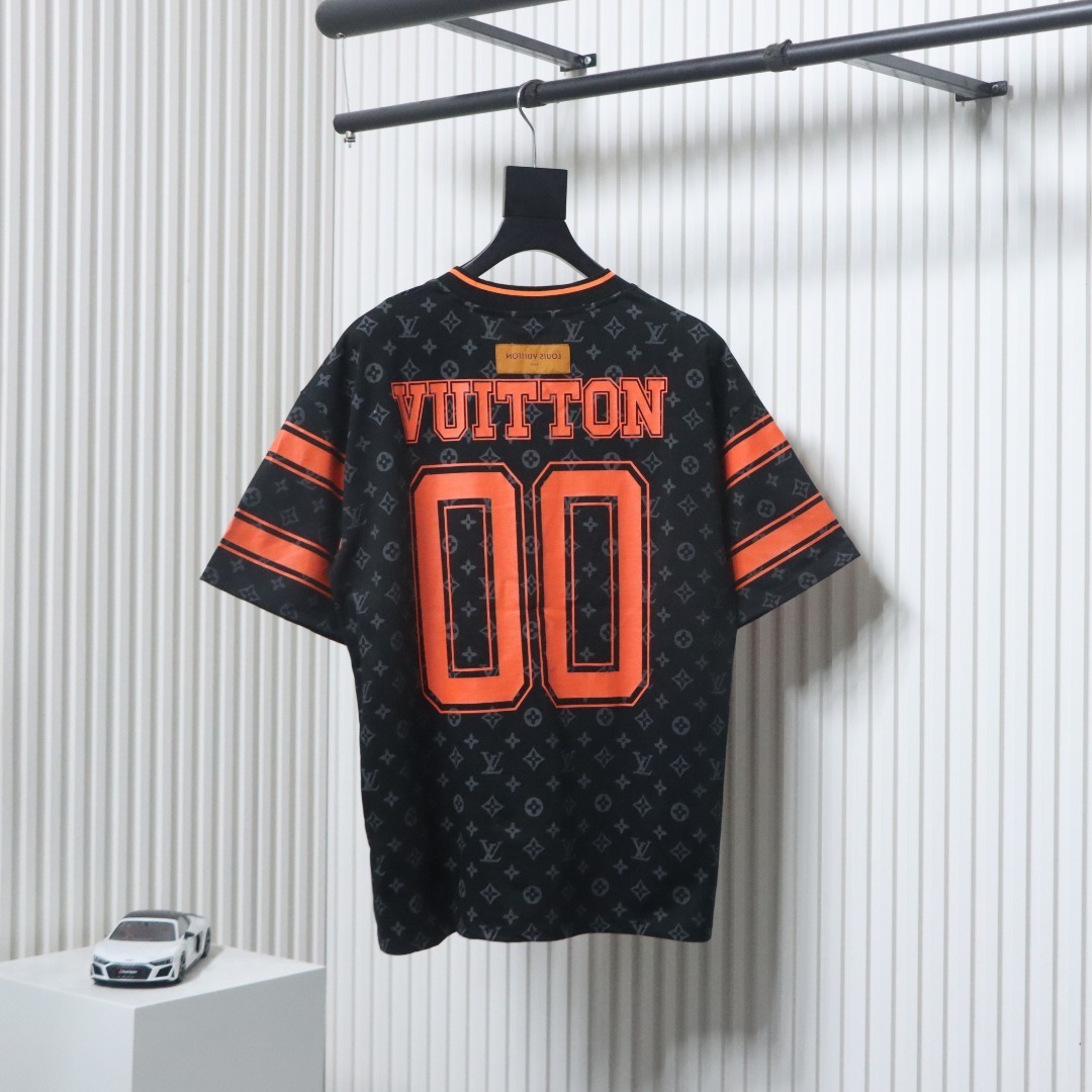 EM Sneakers Louis Vuitton 25ss 00 Orange Lettering Printed T-shirt