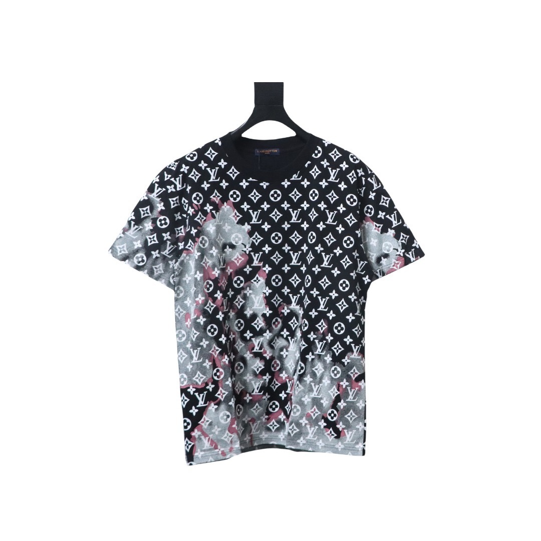 EM Sneakers Louis Vuitton 25ss Fire Cloud Monogram All-Over Print T-Shirt