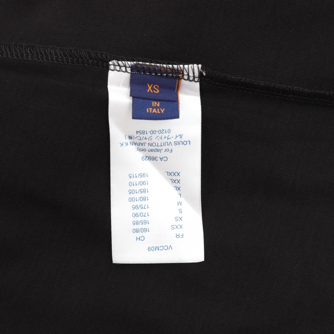 EM Sneakers Louis Vuitton 25ss Floral Lettering Embroidered T-shirt Black