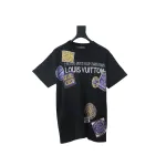 EM Sneakers Louis Vuitton 25ss Luggage Tag Checkerboard Jacquard Knit T-shirt Black