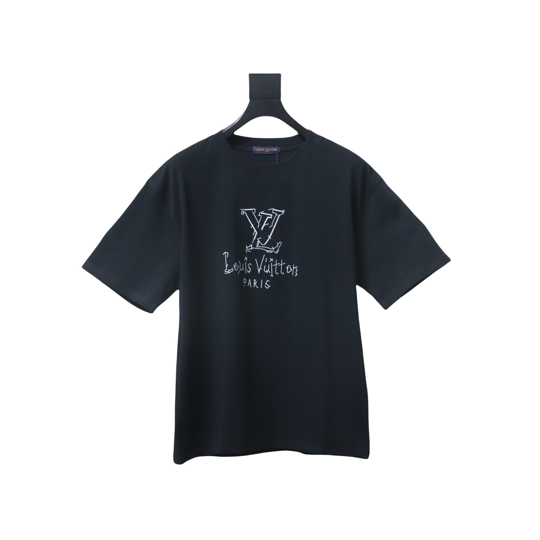 EM Sneakers Louis Vuitton 25SS Patch Letter T-shirt Black