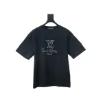 EM Sneakers Louis Vuitton 25SS Patch Letter T-shirt Black