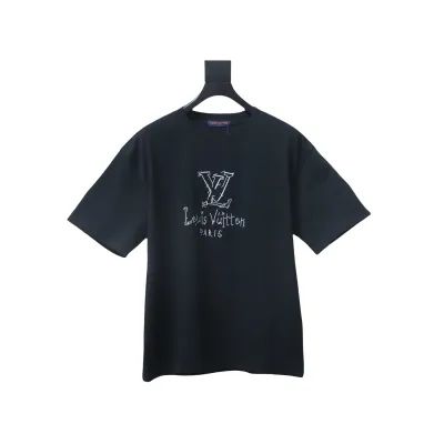 EM Sneakers Louis Vuitton 25SS Patch Letter T-shirt Black 01