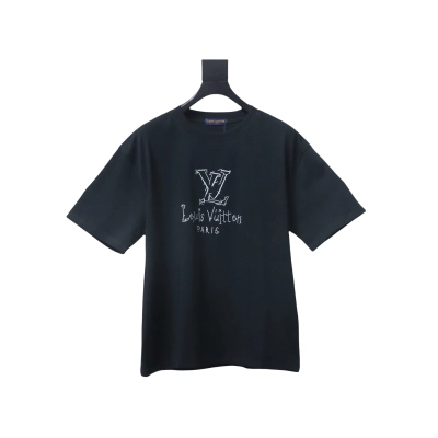 EM Sneakers Louis Vuitton 25SS Patch Letter T-shirt Black 01