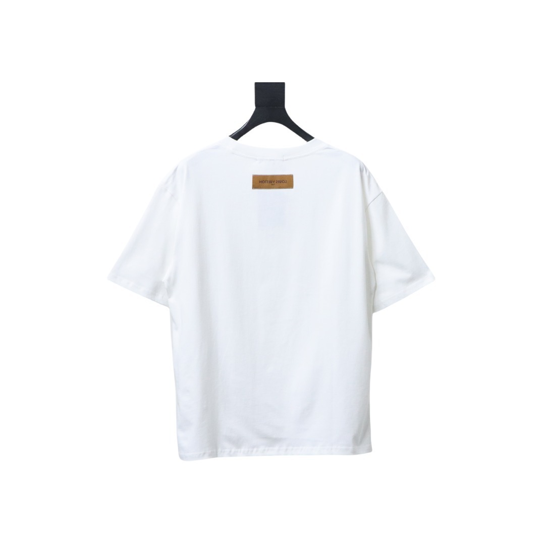 EM Sneakers Louis Vuitton 25ss Rope Knot Embroidered Logo T-shirt White