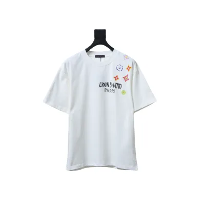 EM Sneakers Louis Vuitton LV 25SS Shoulder Label T-shirt White 01