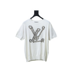 EM Sneakers Louis Vuitton Rope Jacquard Knit T-shirt White