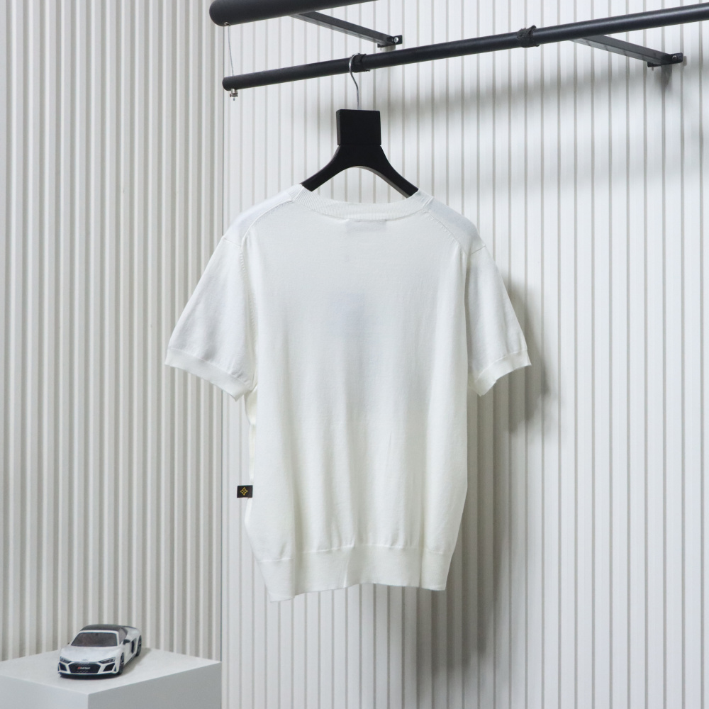 EM Sneakers Louis Vuitton Rope Jacquard Knit T-shirt White