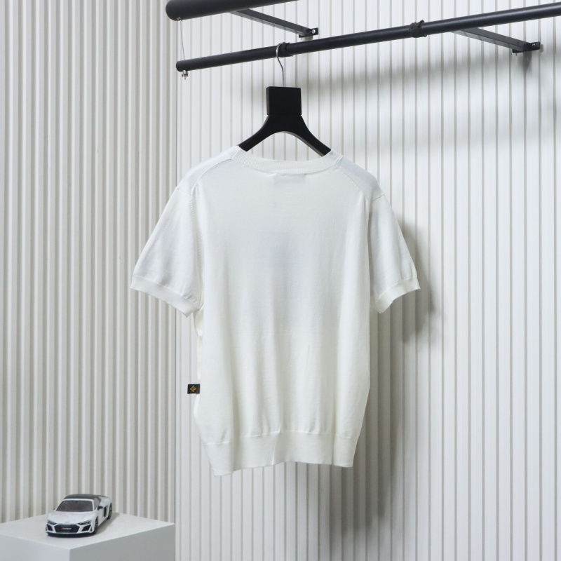 EM Sneakers Louis Vuitton Rope Jacquard Knit T-shirt White