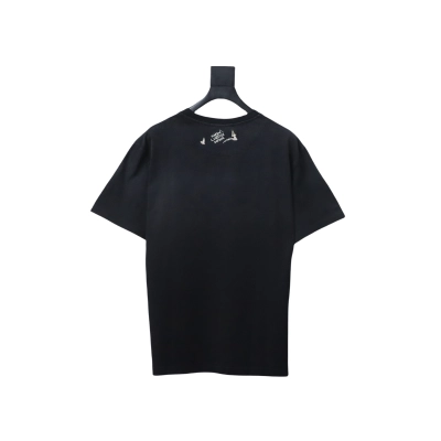 EM Sneakers Louis Vuitton Thousand Paper Cranes Embroidered T-shirt Black 02