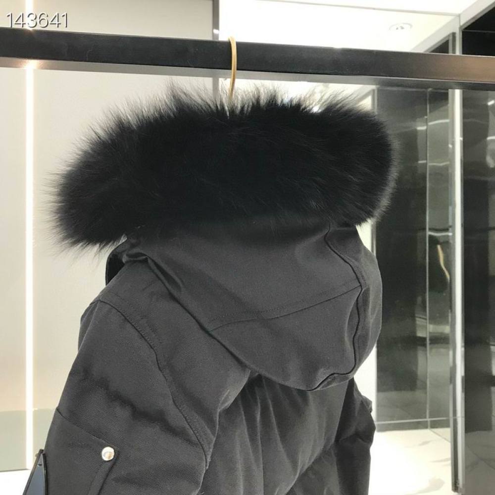EM Sneakers Moose Knuckles Original 3Q Fur Jacket Black with Black Fur Collar (NFC)(Men's / Women's)
