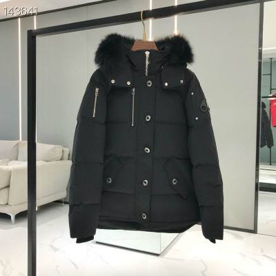 EM Sneakers Moose Knuckles Original 3Q Fur Jacket Black with Black Fur Collar (NFC)(Men's / Women's) 02