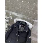 EM Sneakers Moose Knuckles Original 3Q Fur Jacket Black with White Fur Collar (NFC)(Men's / Women's)