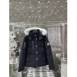 EM Sneakers Moose Knuckles Original 3Q Fur Jacket Black with White Fur Collar (NFC)(Men's / Women's)