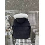 EM Sneakers Moose Knuckles Original 3Q Fur Jacket Black with White Fur Collar (NFC)(Men's / Women's)