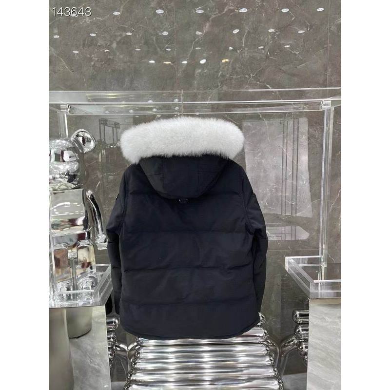 EM Sneakers Moose Knuckles Original 3Q Fur Jacket Black with White Fur Collar (NFC)(Men's / Women's)