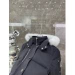 EM Sneakers Moose Knuckles Original 3Q Fur Jacket Black with White Fur Collar (NFC)(Men's / Women's)