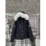 EM Sneakers Moose Knuckles Original 3Q Fur Jacket Black with White Fur Collar (NFC)(Men's / Women's)