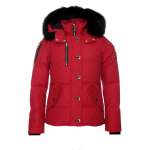 EM Sneakers Moose Knuckles Original 3Q Fur Jacket Red with Black Fur Collar (NFC) (Men's / Women's)