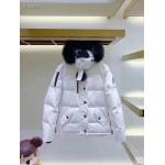 EM Sneakers Moose Knuckles Original 3Q Fur Jacket White with Black Fur Collar (NFC)(Men's / Women's)