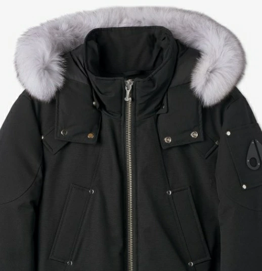 EM Sneakers Moose Knuckles Original Ballistic Bomber Jacket White Fur (NFC)