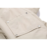 EM Sneakers Moose Knuckles Original Ballistic Bomber Rice White Jacket White Fur (NFC)