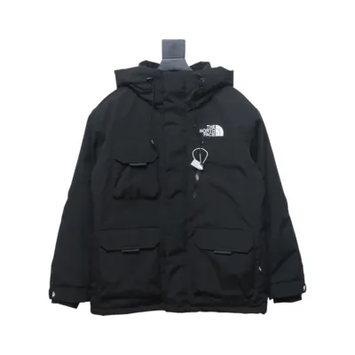 EM Sneakers The North Face POLAR Waterproof and Windproof Workwear Multi-pocket Drawstring Hooded Down Jacket Black 01